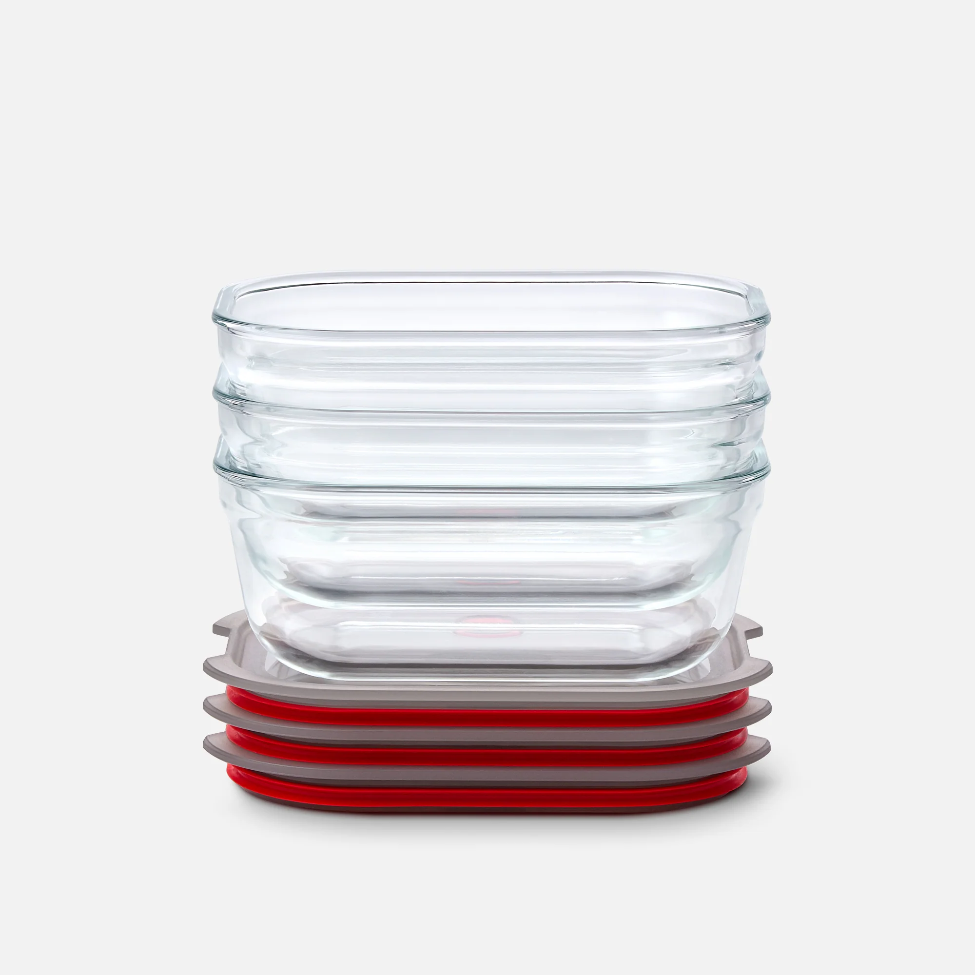 STACK + NEST GLASS FOOD CONTAINERS X3 - Image 4