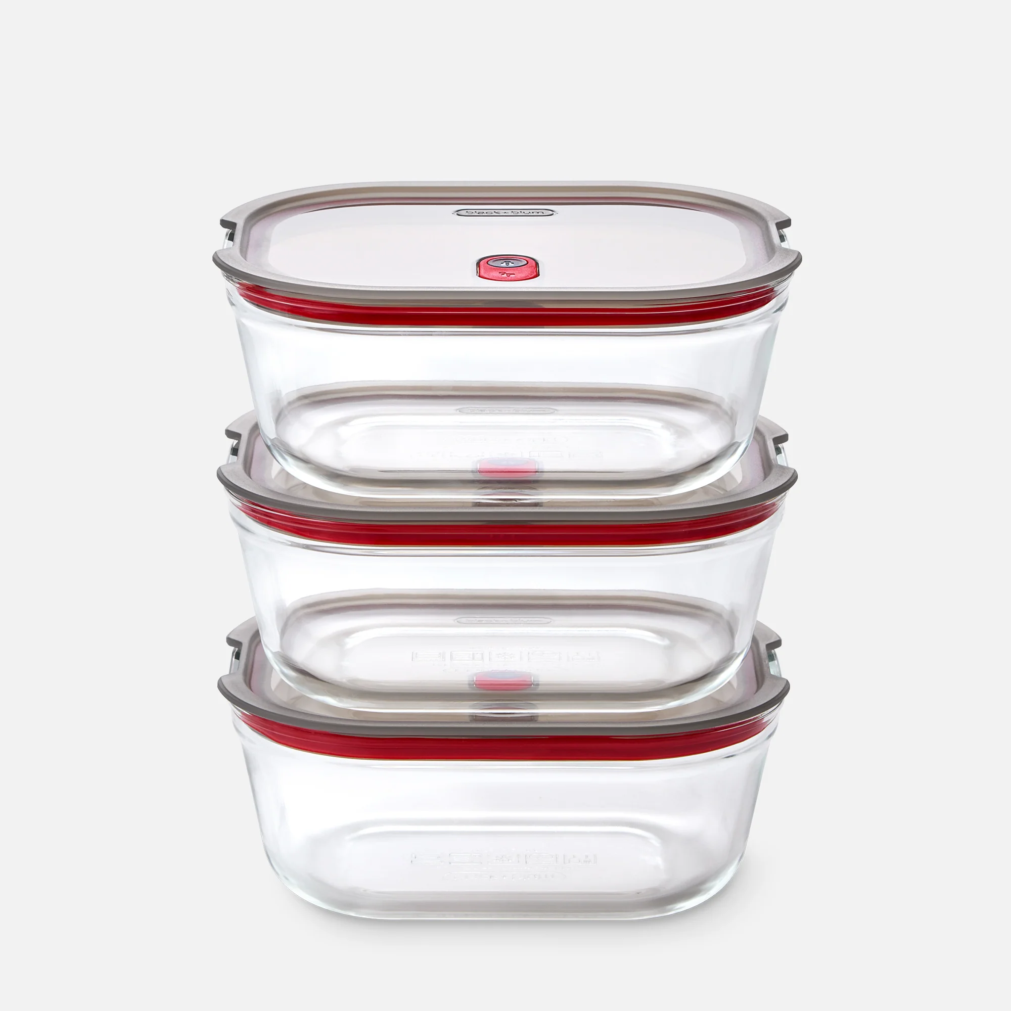 STACK + NEST GLASS FOOD CONTAINERS X3 - Image 9
