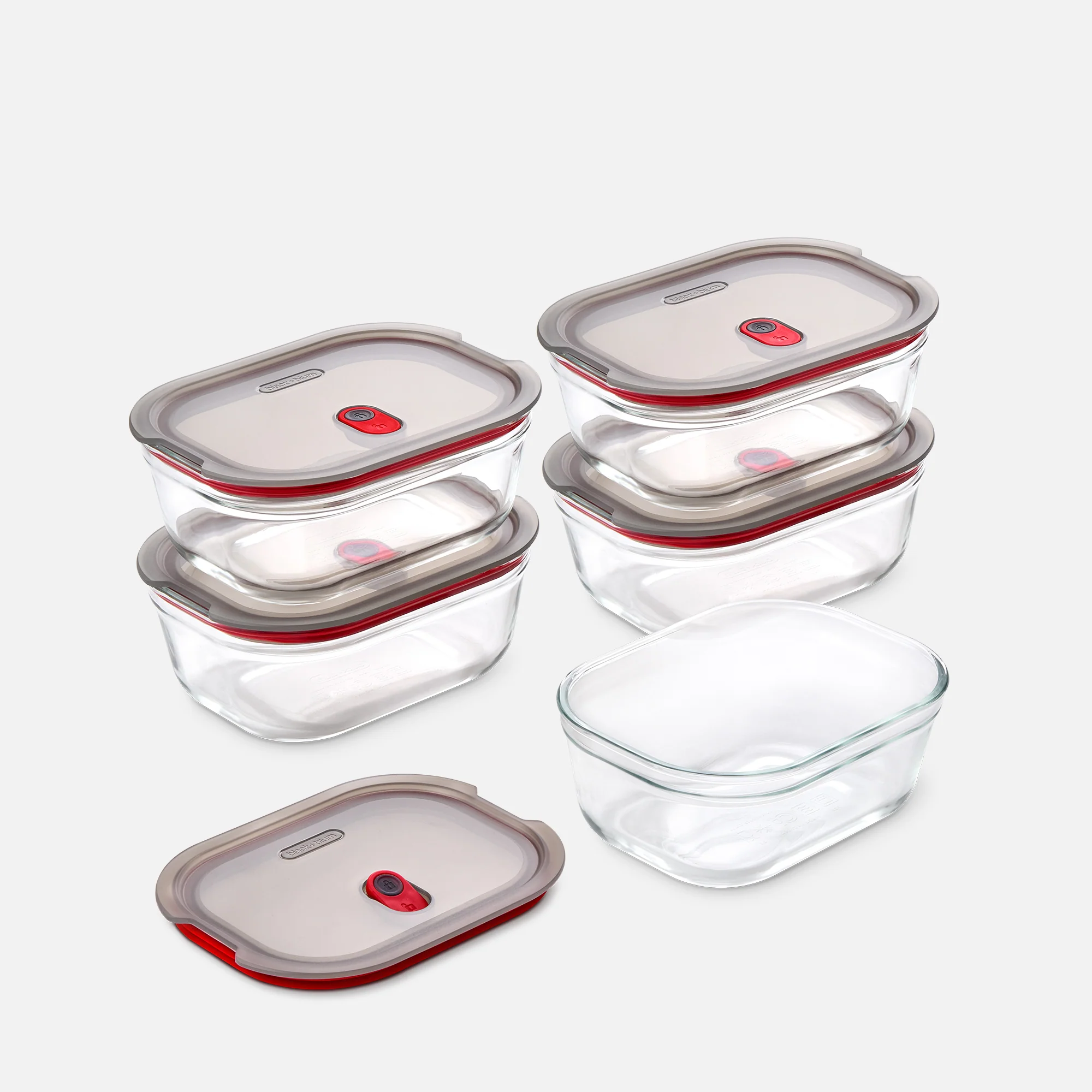 STACK + NEST GLASS FOOD CONTAINERS X5 - Image 7